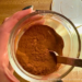 A small glass bowl containing a 5-ingredient pumpkin pie spice mix.